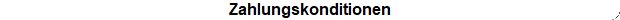 Zahlungskonditionen